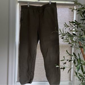 Outdoor Voices Cloud Jogger Sweatpants in Olive Green